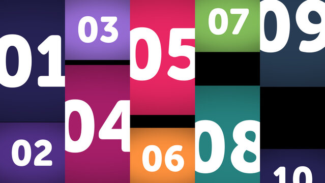 Multiscreen Layout Position X10 05 &ndash; Dynamic Multi Display Animation, Moving Screen Panels Layout, Modern Video Wall Presentation for Media, Technology and Branding Showcase