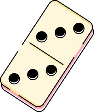 Game Board Domino Piece Illustration