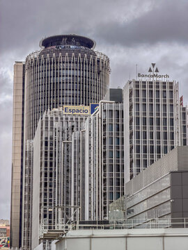 Financial district in Madrid, Spain. Februari 7, 2026.