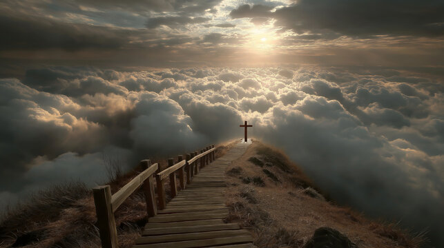 Cross Above Clouds