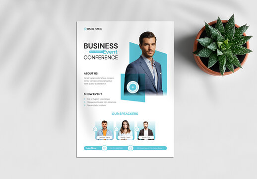 Event Conference Flyer Template Layout
