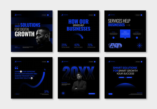 Creative Digital Marketing Agency Social Media Post Template