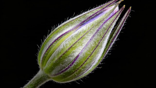 Clem&aacute;tide (Clematis) en plena apertura