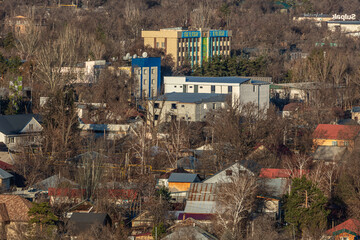 Fototapeta premium view of the old town of Talgar-KZ.