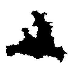 Obraz premium Salzburg Austria map silhouette vector illustration