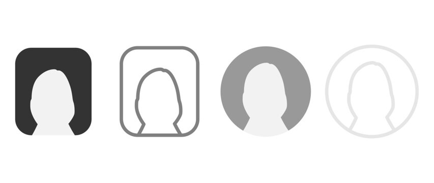 Vector flat illustration. Avatar, user profile, face icon, profile picture. Suitable for social media profiles, icons, splash screens and as a template.