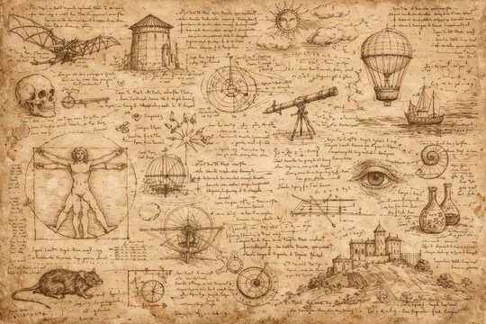Vintage scientific sketch collection