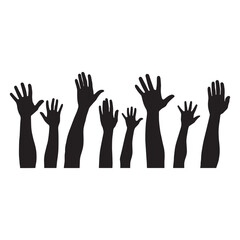 Fototapeta premium hands vector illustration