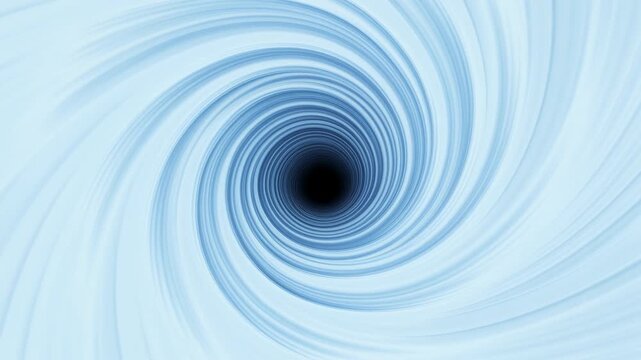 Flowing Blue Whirlpool With Digital Spiral Pattern And Dark Core Ideal For Backgrounds Or Transitions