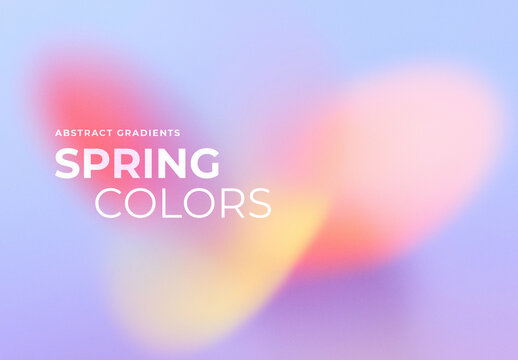 Abstract Gradients with Spring Colors