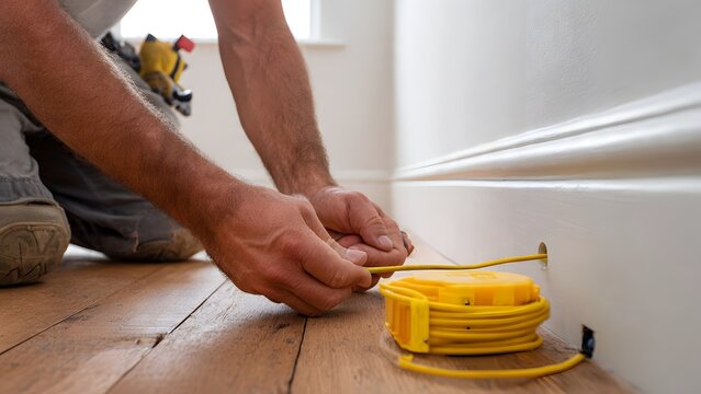 Expert Electrical Wiring Technical Precision Moment