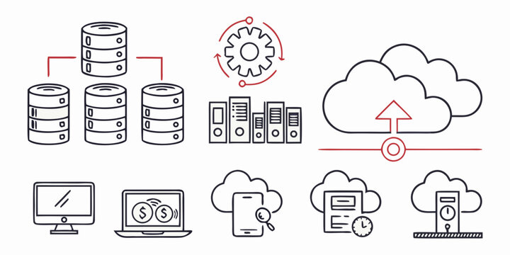 Cloud computing and data storage servers