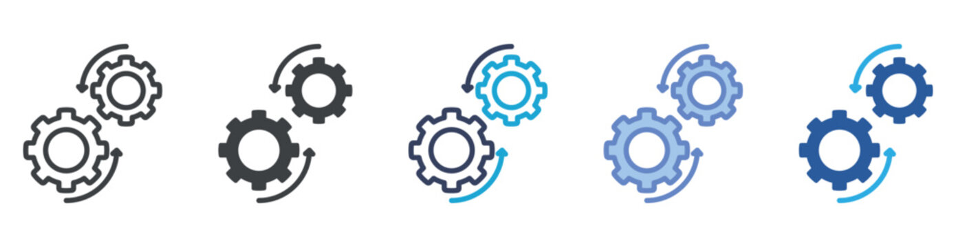 Dynamic icon set multiple style collection