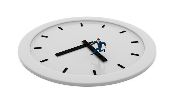 Businessmen who chase time