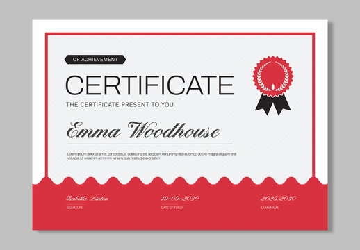 Certificate Design Layout