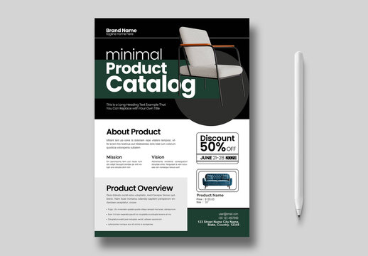 Minimal Corporate Product Catalogue Layout