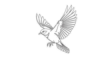 Obraz premium Dove and Eagle Vector Illustration Flying Birds Silhouette