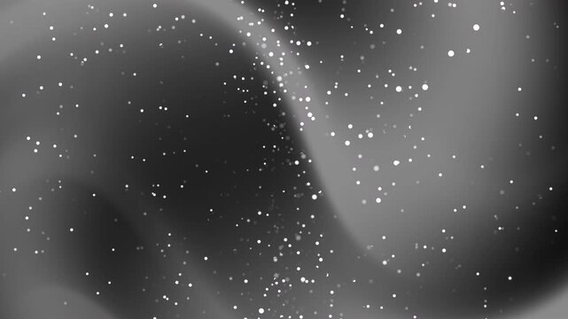 animated black and grey gradient background with glittery dots, in grayscale. Suitable for fashion or beautyrelated projects looking for a touch of elegance and glamour.