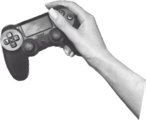 Halftone Controller in Hand © klyaksun