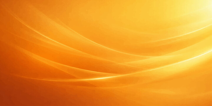 Abstract orange and gold wavy background with silk texture