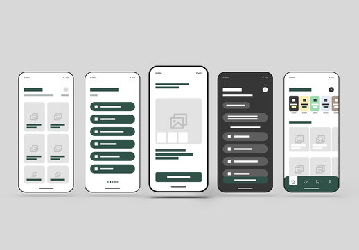 Modern Mobile App Interface Template for Smartphone
