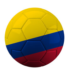 Bola de Futebol com Estampa da Bandeira da Colômbia © Julianne