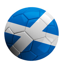Bola de Futebol com Estampa da Bandeira da Escócia © Julianne