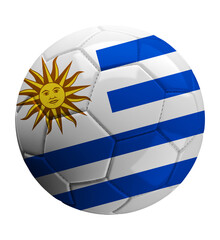 Bola de Futebol com Estampa da Bandeira do Uruguai © Julianne