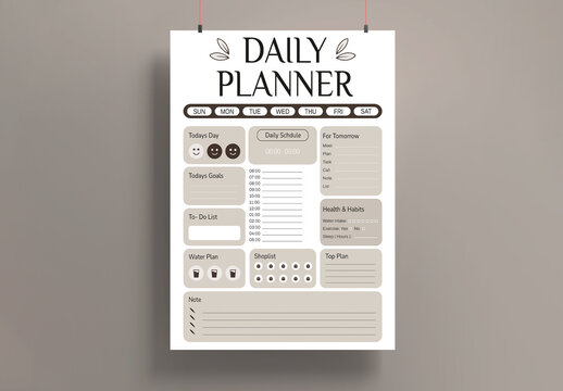 Daily Planner Template