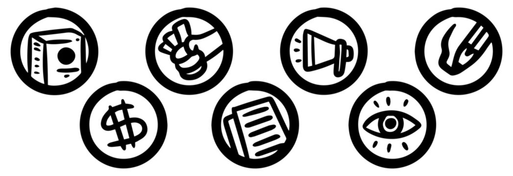 stationary icon logo doodle illustration design drawing