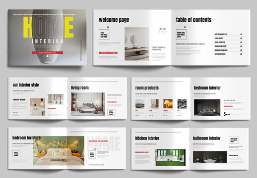 Home Catalog Template for Interior and Furniture Showcase