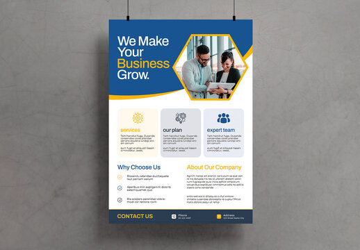 We Make Our Business Grow Flyer Template