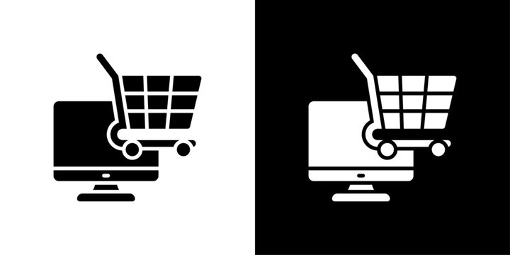 Ecommerce Icon Sheet Black And White