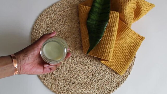 Rosemary Shea Butter Hair Food Close-Up