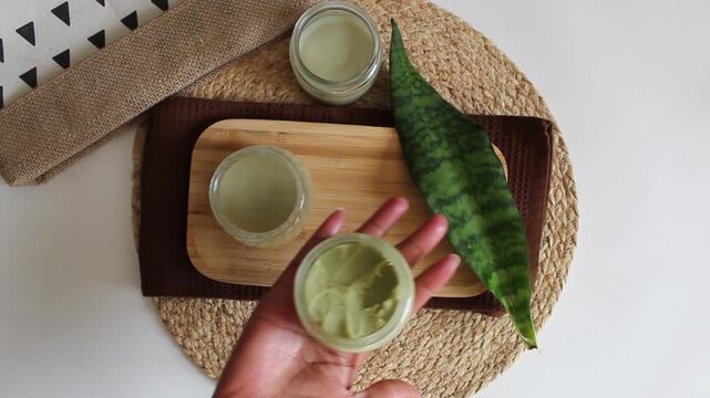 Herbal Hair Food Texture and Consistency Close-Up