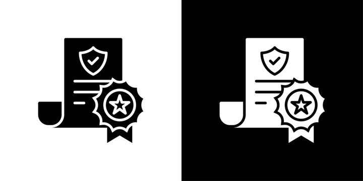 Ssl Certificate Icon Sheet Black And White