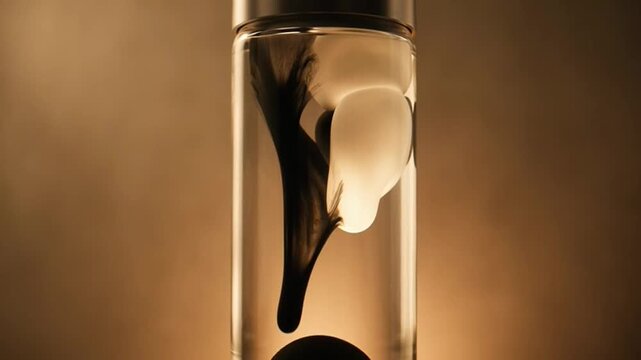 Sand flowing through hourglass timer.