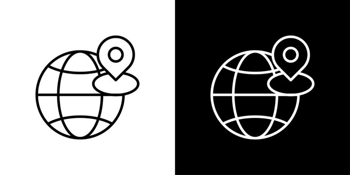 Ip Address Icon Sheet Black And White