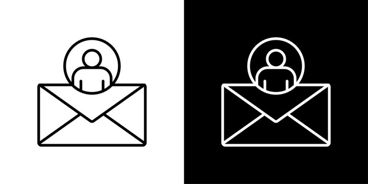 Email Account Icon Sheet Black And White