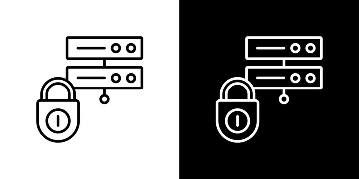 Dedicated Server Icon Sheet Black And White