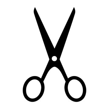 scissors cut tool icon vector