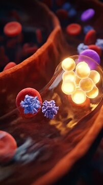 Glucose hormone blood sugar insulin in bloodstream artery vessel circulation metabolism cholesterol plaque lipoprotein affecting blood vessel health and cellular glucose metabolism