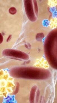Glucose hormone blood sugar insulin molecule protein receptor cell antibody immune protein plasma red blood cell bloodstream move through artery and vein for metabolic regulation and diabetes