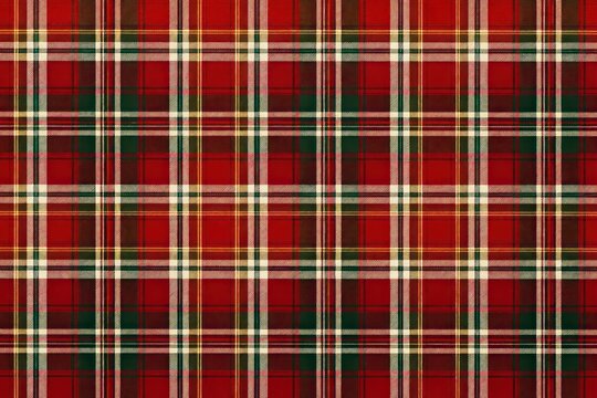 Classic red plaid pattern design.