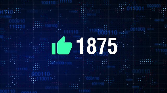 3K Social Media Likes Counter With Icon