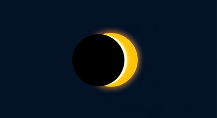 Crescent Moon Shape During Solar Eclipse Event. © Pras