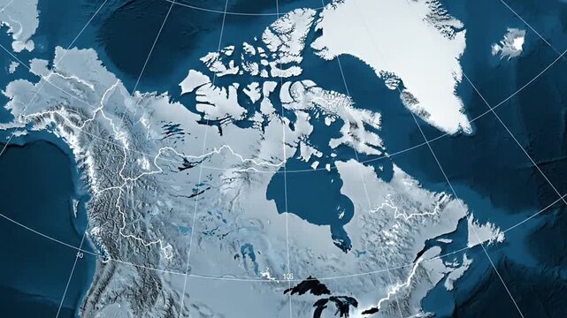 Arctic Canada Aerial View.