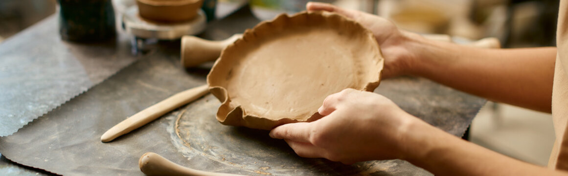 Creating unique pottery in a vibrant studio filled with inspiration and creativity