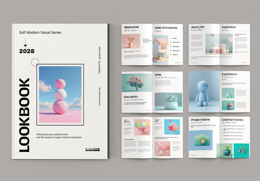 Modern Creative Look book  Layout Design