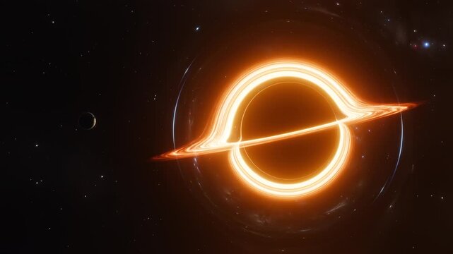 earth in the black hole orbit with accretion disk